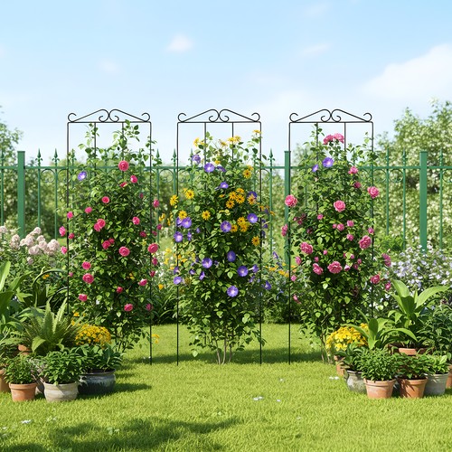 Garden metal obelisk - 4x,