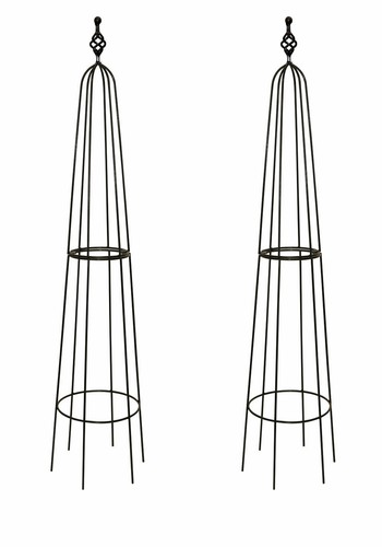 Metal garden obelisk climbing - metal,