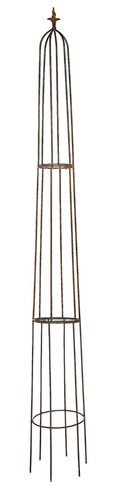 Metal garden obelisk trellis - metal,