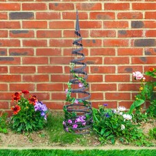 Large Rattan Garden Obelisk