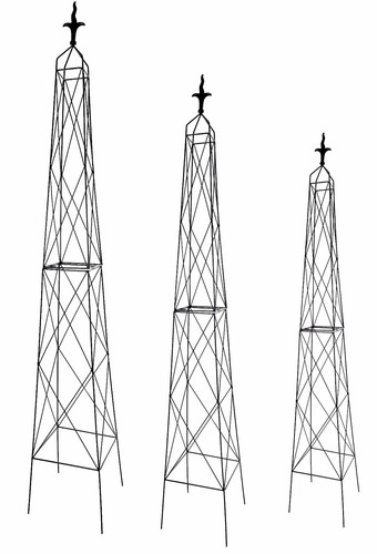 Metal garden obelisks - metal,