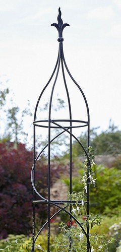 Metal garden obelisk climbing - garden,