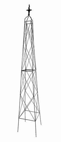 Diamond garden metal obelisk - garden,