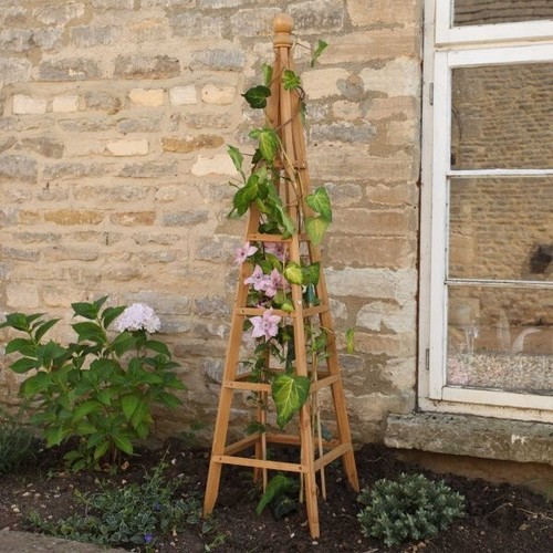 Wooden garden obelisk - wooden,