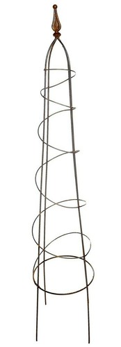 Spiral natural rust - natural, obelisk